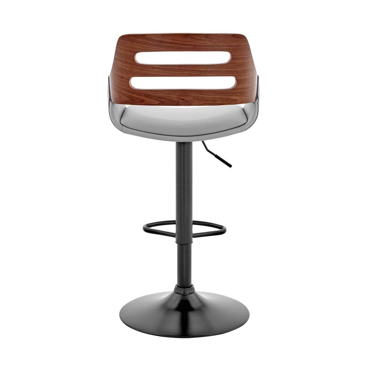Karter Adjustable Faux Leather Bar Stool with 360-Degree Swivel and Comfort Design for Home Use