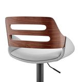 Karter Adjustable Faux Leather Bar Stool with 360-Degree Swivel and Comfort Design for Home Use