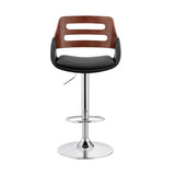 Karter Adjustable Faux Leather Bar Stool with 360-Degree Swivel and Comfort Design for Home Use
