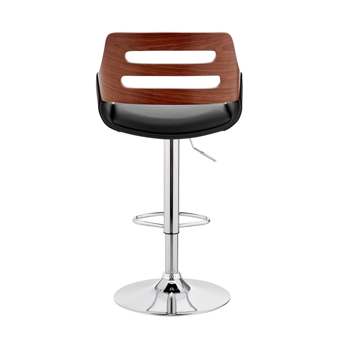 Karter Adjustable Faux Leather Bar Stool with 360-Degree Swivel and Comfort Design for Home Use