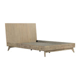 Baly Acacia Mid-Century Platform Bed - Stylish Design, No Box Spring Needed, Easy Assembly & Storage