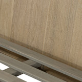 Baly Acacia Mid-Century Platform Bed - Stylish Design, No Box Spring Needed, Easy Assembly & Storage