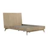 Baly Acacia Mid-Century Platform Bed - Stylish Design, No Box Spring Needed, Easy Assembly & Storage