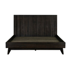 Baly Acacia Mid-Century Platform Bed - Stylish Design, No Box Spring Needed, Easy Assembly & Storage