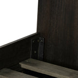 Baly Acacia Mid-Century Platform Bed - Stylish Design, No Box Spring Needed, Easy Assembly & Storage