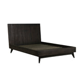 Baly Acacia Mid-Century Platform Bed - Stylish Design, No Box Spring Needed, Easy Assembly & Storage