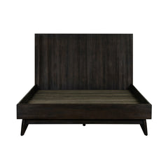 Baly Acacia Mid-Century Platform Bed - Stylish Design, No Box Spring Needed, Easy Assembly & Storage