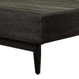 Baly Acacia Mid-Century Platform Bed - Stylish Design, No Box Spring Needed, Easy Assembly & Storage