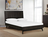 Baly Acacia Mid-Century Platform Bed - Stylish Design, No Box Spring Needed, Easy Assembly & Storage