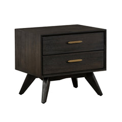 Baly Mid-Century 2-Drawer Nightstand with Soft Close Drawers for Stylish Bedroom Storage Solutions