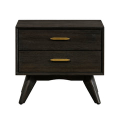 Baly Mid-Century 2-Drawer Nightstand with Soft Close Drawers for Stylish Bedroom Storage Solutions