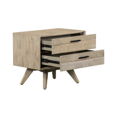 Baly Mid-Century 2-Drawer Nightstand with Soft Close Drawers for Stylish Bedroom Storage Solutions