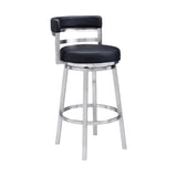Madrid Swivel Barstool – Ergonomic Faux Leather Seating with 360-Degree Motion for Your Home Bar