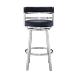 Madrid Swivel Barstool – Ergonomic Faux Leather Seating with 360-Degree Motion for Your Home Bar