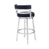 Madrid Swivel Barstool – Ergonomic Faux Leather Seating with 360-Degree Motion for Your Home Bar
