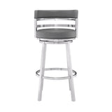 Madrid Swivel Barstool – Ergonomic Faux Leather Seating with 360-Degree Motion for Your Home Bar