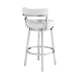 Madrid Swivel Barstool – Ergonomic Faux Leather Seating with 360-Degree Motion for Your Home Bar