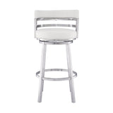 Madrid Swivel Barstool – Ergonomic Faux Leather Seating with 360-Degree Motion for Your Home Bar