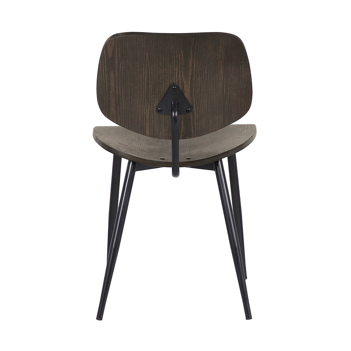 Miki Mid-Century Black Steel Dining Chair Set of 2 - Stylish, Durable, Ideal for Any Room Decor