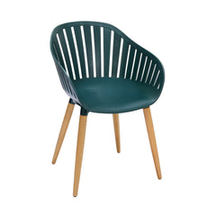Nassau Outdoor Dining Chairs Set of 2 - Eco-Friendly, Stylish Eucalyptus Legs in Multiple Colors!