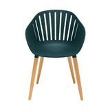 Nassau Outdoor Dining Chairs Set of 2 - Eco-Friendly, Stylish Eucalyptus Legs in Multiple Colors!