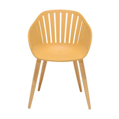 Nassau Outdoor Dining Chairs Set of 2 - Eco-Friendly, Stylish Eucalyptus Legs in Multiple Colors!
