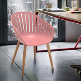 Nassau Outdoor Dining Chairs Set of 2 - Eco-Friendly, Stylish Eucalyptus Legs in Multiple Colors!