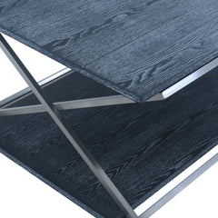 Westlake Dark Brown Wood Coffee Table with Dual Shelves - Stylish, Durable, and Fully Assembled!
