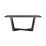 Radford Modern Melamine Metal Dining Table - Sturdy, Stylish Design for Family Gatherings & Easy Assembly