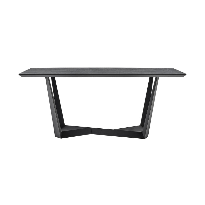 Radford Modern Melamine Metal Dining Table - Sturdy, Stylish Design for Family Gatherings & Easy Assembly