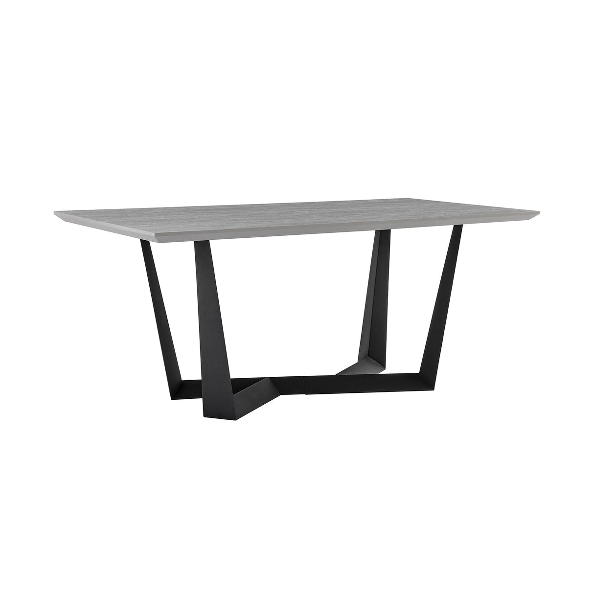 Radford Modern Melamine Metal Dining Table - Sturdy, Stylish Design for Family Gatherings & Easy Assembly