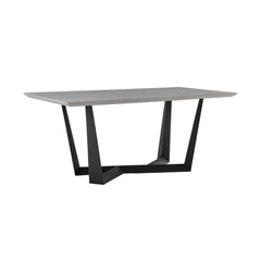 Radford Modern Melamine Metal Dining Table - Sturdy, Stylish Design for Family Gatherings & Easy Assembly