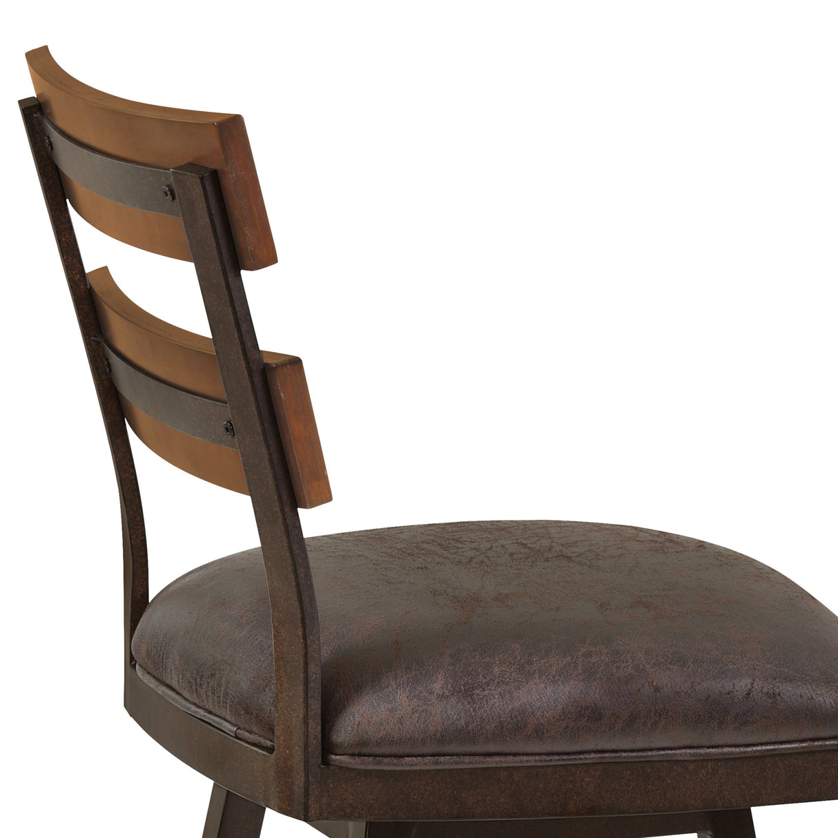 Saugus Transitional Swivel Barstool - Elegant Upholstered Design with Metal Frame for Modern Spaces