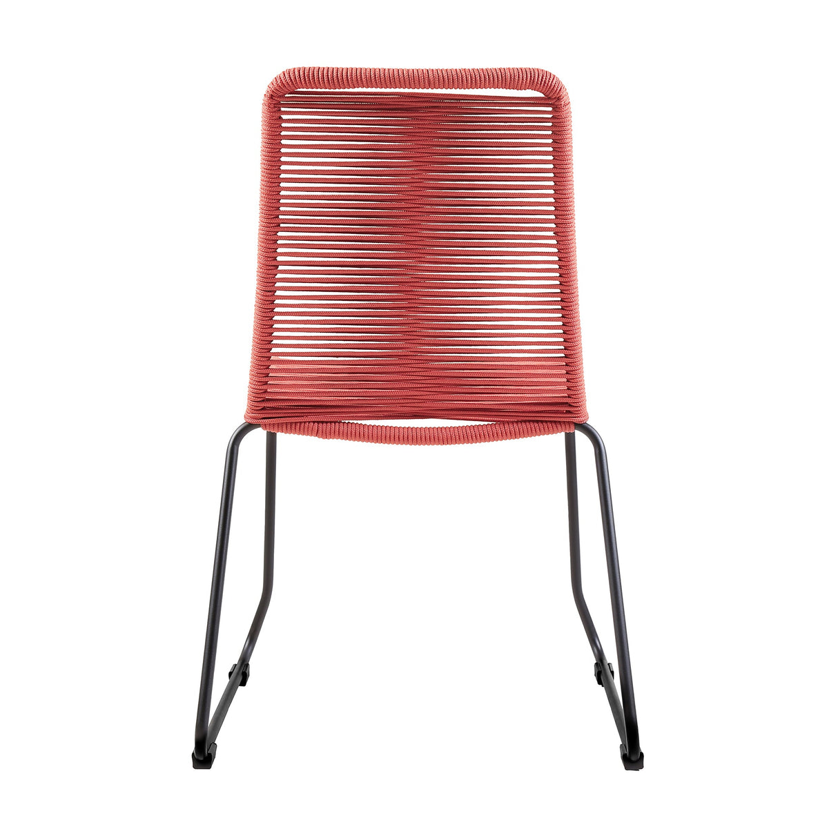 Shasta Outdoor Stackable Dining Chairs - Durable Steel Frame with Comfortable Rope Weave Design