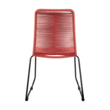Shasta Outdoor Stackable Dining Chairs - Durable Steel Frame with Comfortable Rope Weave Design