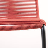 Shasta Outdoor Stackable Dining Chairs - Durable Steel Frame with Comfortable Rope Weave Design
