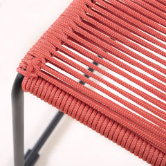 Shasta Outdoor Stackable Dining Chairs - Durable Steel Frame with Comfortable Rope Weave Design