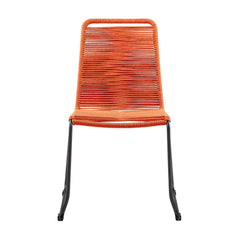 Shasta Outdoor Stackable Dining Chairs - Durable Steel Frame with Comfortable Rope Weave Design