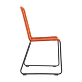Shasta Outdoor Stackable Dining Chairs - Durable Steel Frame with Comfortable Rope Weave Design