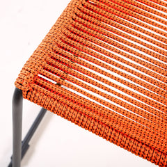 Shasta Outdoor Stackable Dining Chairs - Durable Steel Frame with Comfortable Rope Weave Design