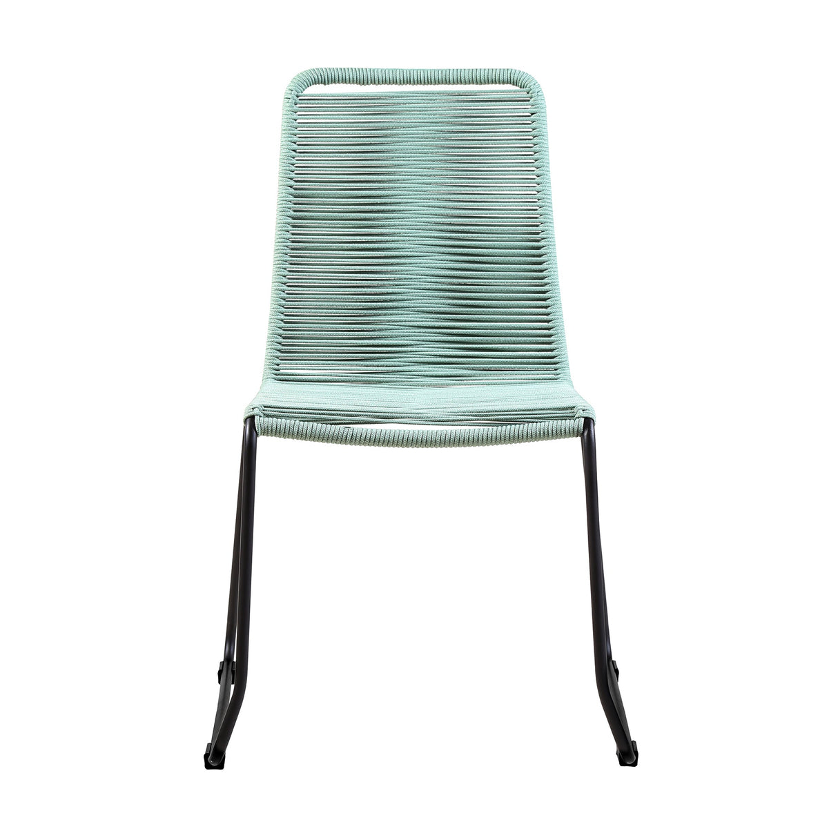 Shasta Outdoor Stackable Dining Chairs - Durable Steel Frame with Comfortable Rope Weave Design