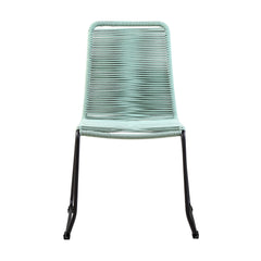 Shasta Outdoor Stackable Dining Chairs - Durable Steel Frame with Comfortable Rope Weave Design