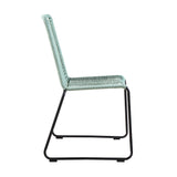 Shasta Outdoor Stackable Dining Chairs - Durable Steel Frame with Comfortable Rope Weave Design