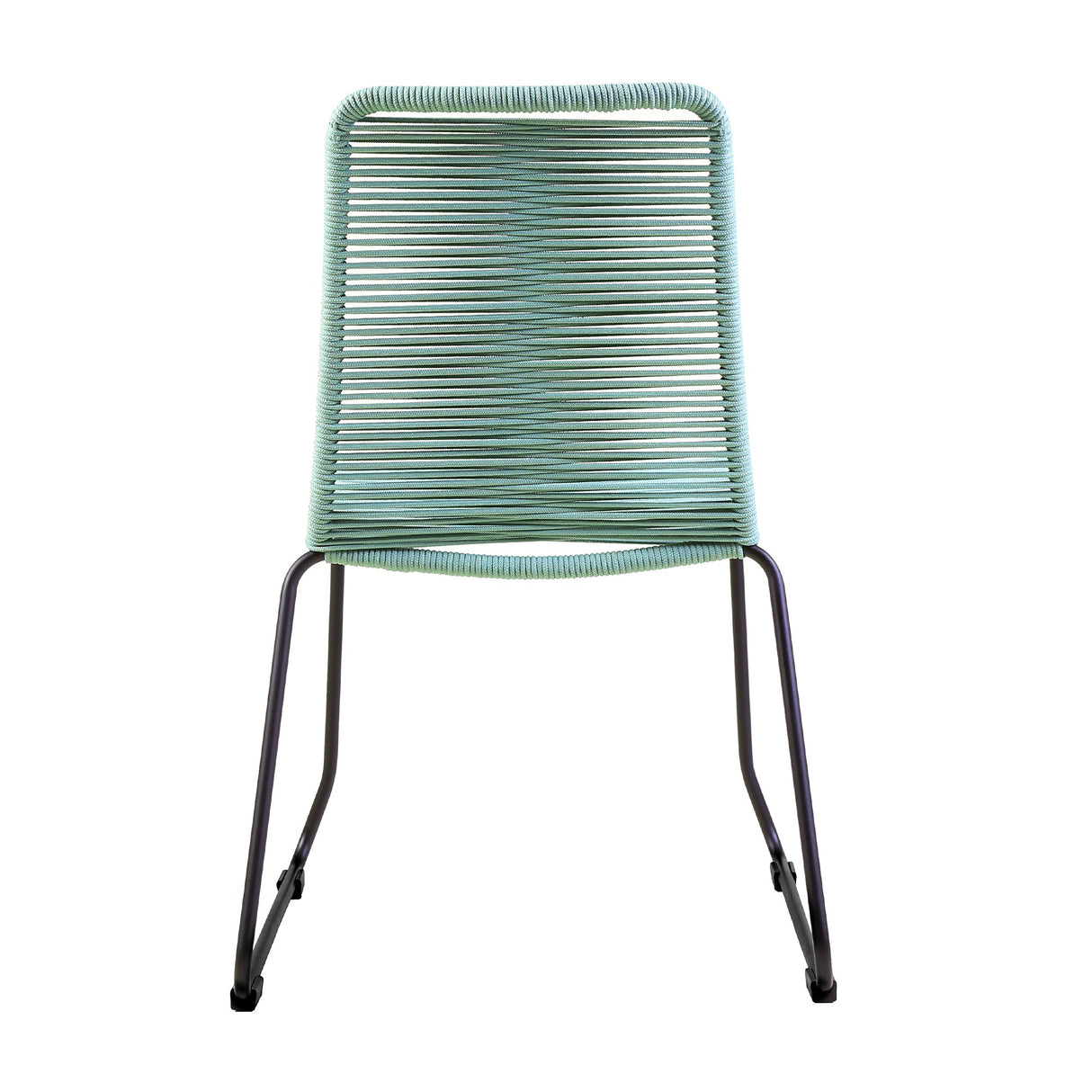 Shasta Outdoor Stackable Dining Chairs - Durable Steel Frame with Comfortable Rope Weave Design