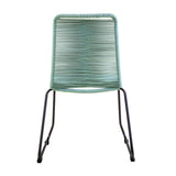 Shasta Outdoor Stackable Dining Chairs - Durable Steel Frame with Comfortable Rope Weave Design