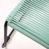 Shasta Outdoor Stackable Dining Chairs - Durable Steel Frame with Comfortable Rope Weave Design