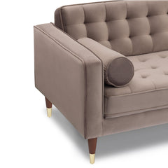 Somerset Velvet Mid Century Modern Right Sectional Sofa – Luxurious Comfort for Elegant Living