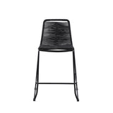 Shasta Outdoor Steel and Rope Stools, Set of 2 - Stylish, Stackable, and Perfect for Any Space!