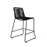 Shasta Outdoor Steel and Rope Stools, Set of 2 - Stylish, Stackable, and Perfect for Any Space!
