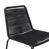 Shasta Outdoor Steel and Rope Stools, Set of 2 - Stylish, Stackable, and Perfect for Any Space!